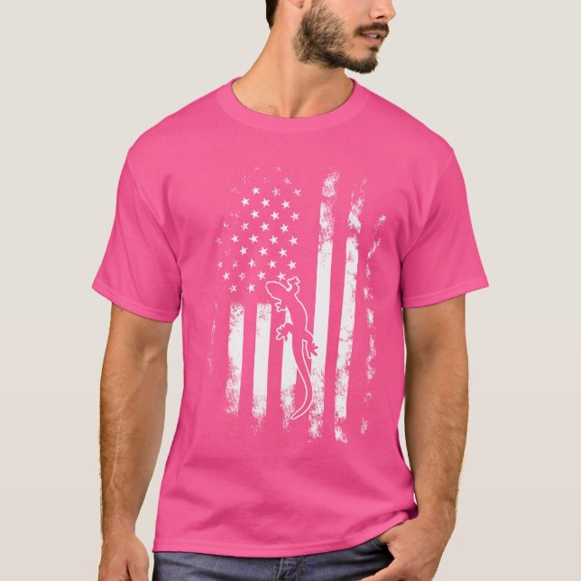 Camiseta American Flag Tiger Salamander (Frente)