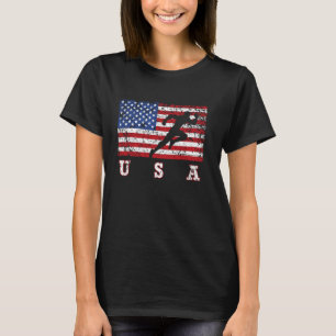 Camiseta American Flag Track & Field Shirt, USA Gift, Track