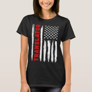 Camiseta American Flag Translator EUA Flag