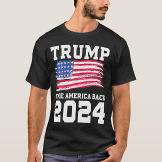 Camiseta American Flag Trump 2024