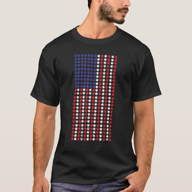 Camiseta American Flag Us Patriot Tênis Ball Legal Sports (Frente)