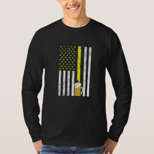 Camiseta American Flag Usa Beer Artesanato Brewery 4 De Jul