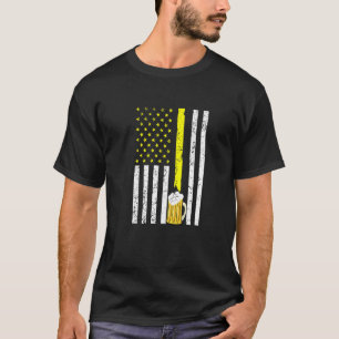Camiseta American Flag Usa Beer Artesanato Brewery 4 De Jul