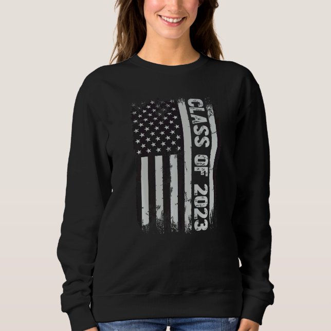 Camiseta American Flag USA Graduation Cass of 2023 Senior 2 (Frente)