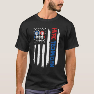 Camiseta American Flag USA Patriotic 4 de julho da HVAC Tec