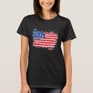 Camiseta American Flag USA Patriotic For US Citizen Veteran