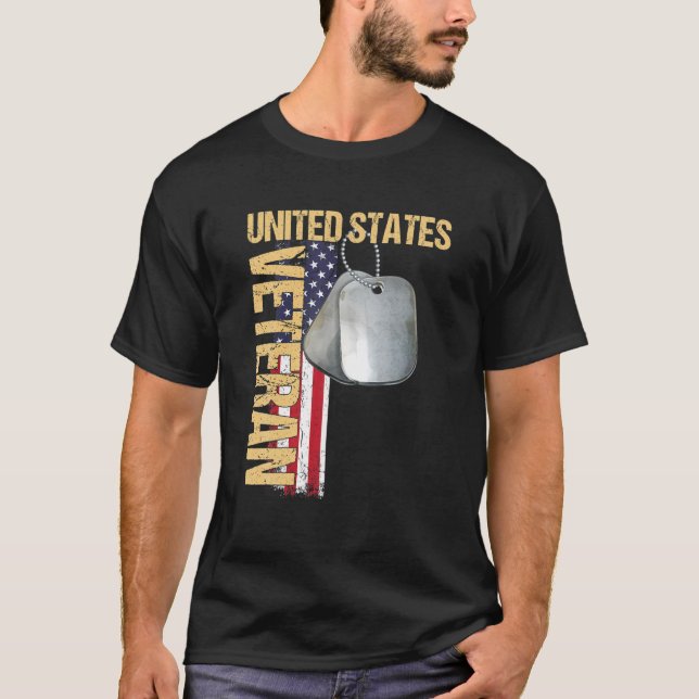Camiseta American Flag Veteran Perfect For Ve (Frente)