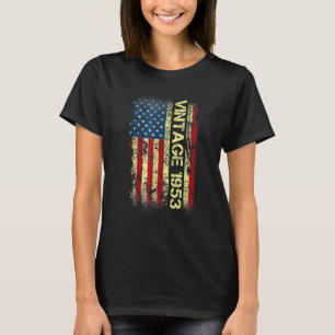Camiseta American Flag Vintage 1953 69th Birthday
