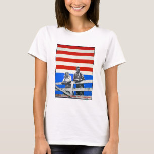 Camiseta American Flag Vintage Photos USA Old Aest