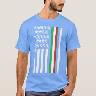 Camiseta American Flag With Pizza Funny Italy Italian Pride