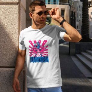 Camiseta American Flamingo Cartoon