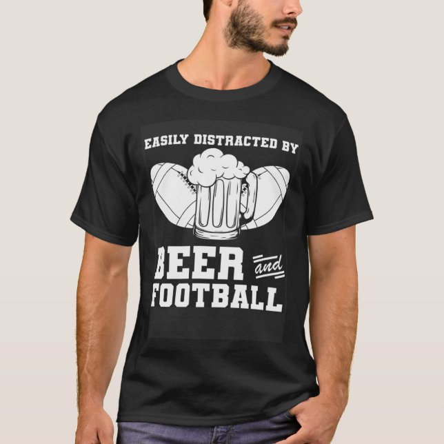 Camiseta American Football Alcohol Footballer  Player Footb (Frente)