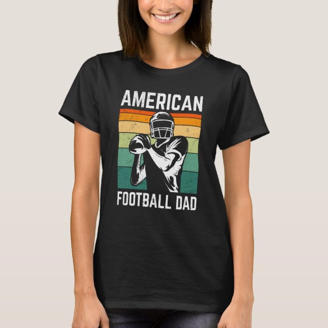 Camiseta American Football Dad Quaterback Kicker For Men Wo (Frente)