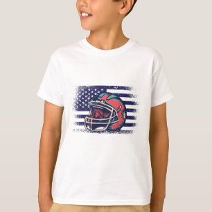 Camiseta American Football Fan Jersey Shirt USA Flag