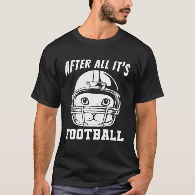 Camiseta American Football Feline Player Footballer  Footba (Frente)