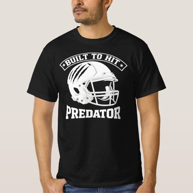Camiseta American Football Helmet with Claw Marks  (Frente)