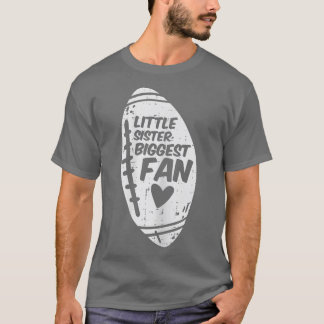 Camiseta American Football Little Sister Biggest Fan Family