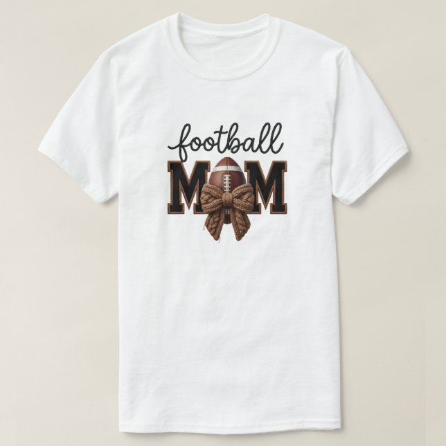 Camiseta American Football Mama Faux yarn,  Knit Style (Frente do Design)