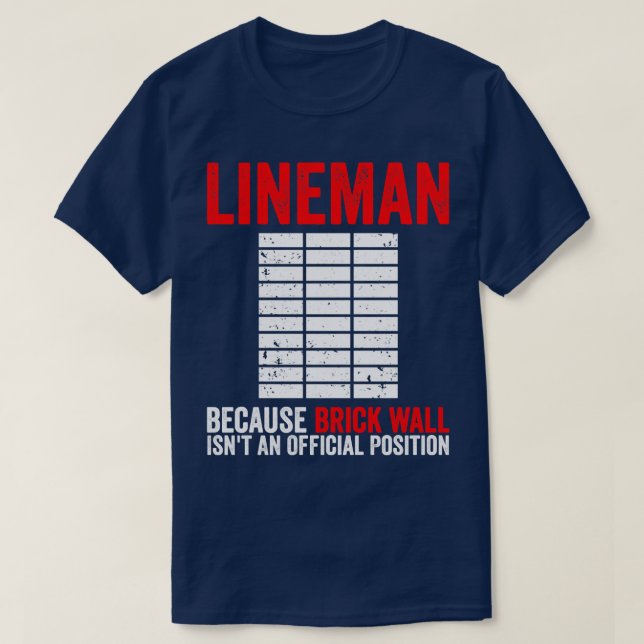 Camiseta American Football Offensive Lineman (Frente do Design)