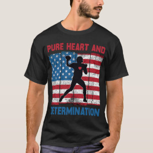 Camiseta American Football Pure Heart And Determination Ath
