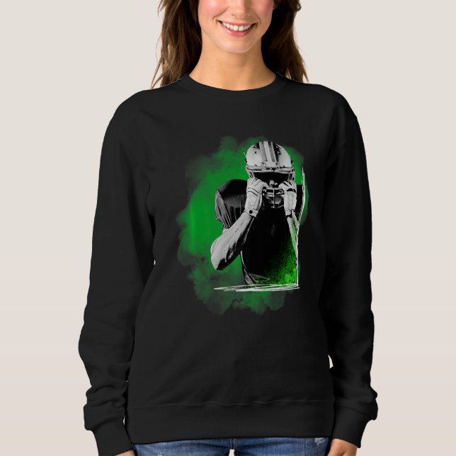 Camiseta American Football Sports Green Player  (Frente)