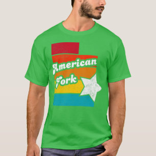 Camiseta American Fork Utah Vintage desapontou Souvenir 2