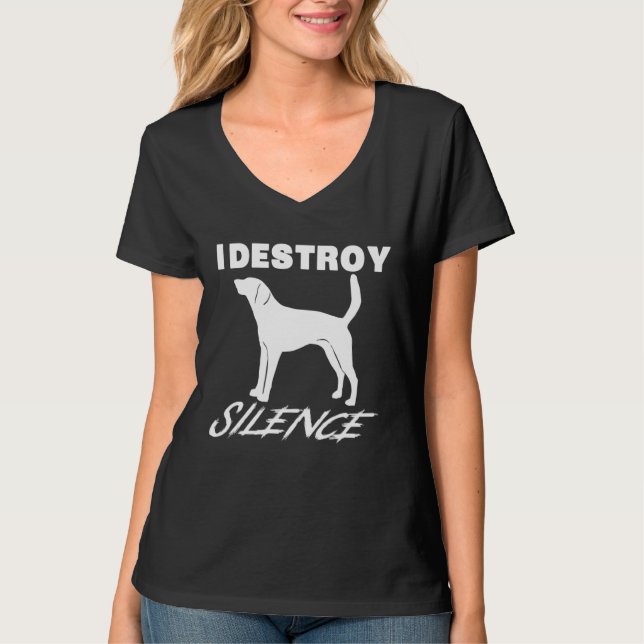 Camiseta American Fox Hound   I Destroy Silence (Frente)