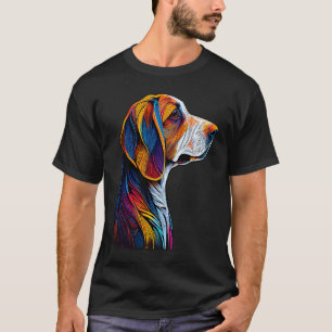 Camiseta American Foxhound Colorous Abstrato Line