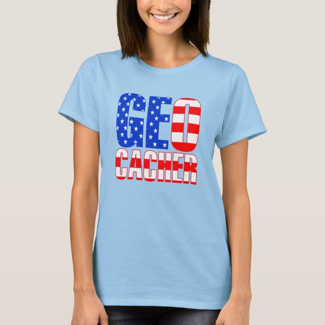 Camiseta American Geocacher (Frente)