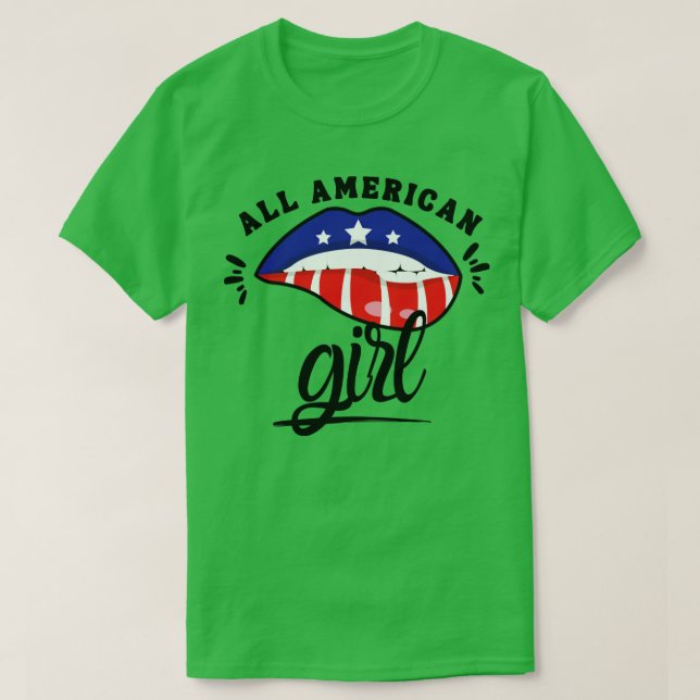 Camiseta American Girl1 (Frente do Design)