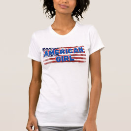 Camiseta American Girl & Flag