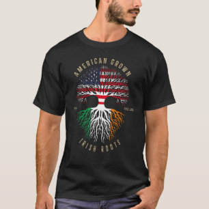 Camiseta American Groots Irish Ireland Flag Rua Patrick
