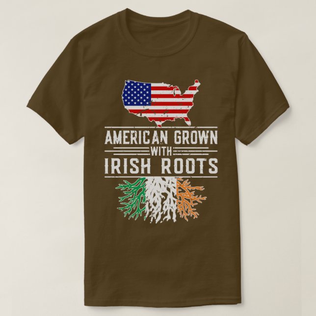 Camiseta American Groots Irish Pride Ireland (Frente do Design)