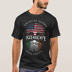 Camiseta American Groots Irish Roots QUIGLEY Irish Name