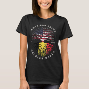 Camiseta American Grown Belts Bandeira Bélgica