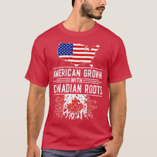 Camiseta American Grown Canadian Roots Pride Canadá