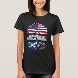 Camiseta American Grown com Bandeira Patrimônio Escocês Bor