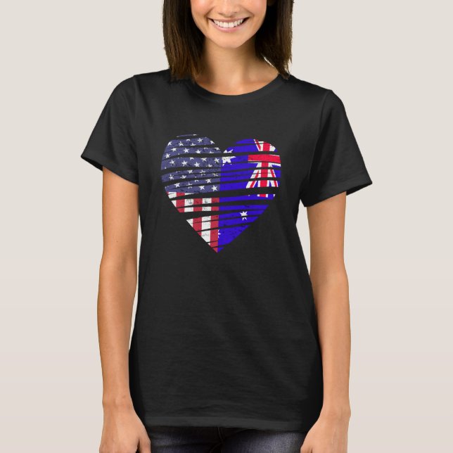 Camiseta American Grown Hearwn USA Patriot Herita (Frente)