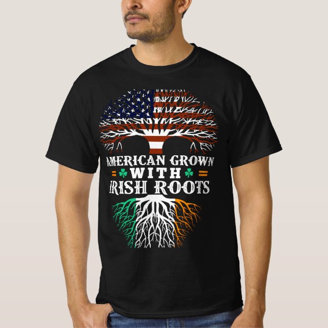 Camiseta American Grown Irish Roots (Frente)
