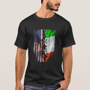 Camiseta American Grown Irish Roots USA Ireland Flag