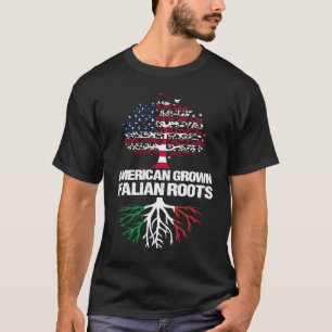 Camiseta American Grown Italiana Roots USA Itália