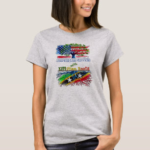 Camiseta American Grown - Raízes Kittitian Mulheres