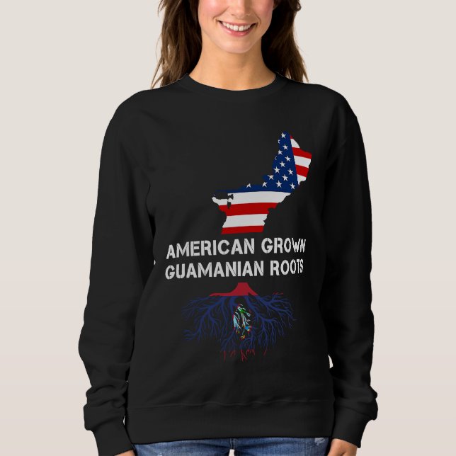 Camiseta American Grown Root Guam Chamorro (Frente)