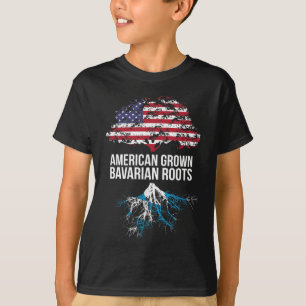 Camiseta American Grown with Bavarian Roots - Baviera