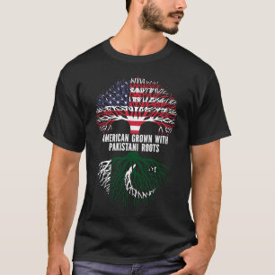 Camiseta American Grown with Pakistani Roots USA Flag