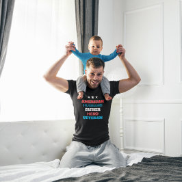 Camiseta American Husband Father Hero Veteran | Patriotic