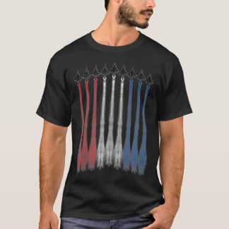 Camiseta American Jet Red White & Blue Flag 4th Of July U