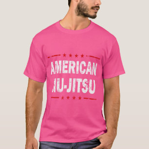 Camiseta American Jiu-Jitsu Funny Bjj Mma Grappling Usa Jiu