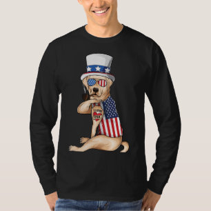 Camiseta American Labrador Retriever Dog Merica 4 De Julho