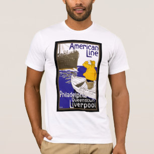 Camiseta American Lines Sailer no Boat Meeting Liner